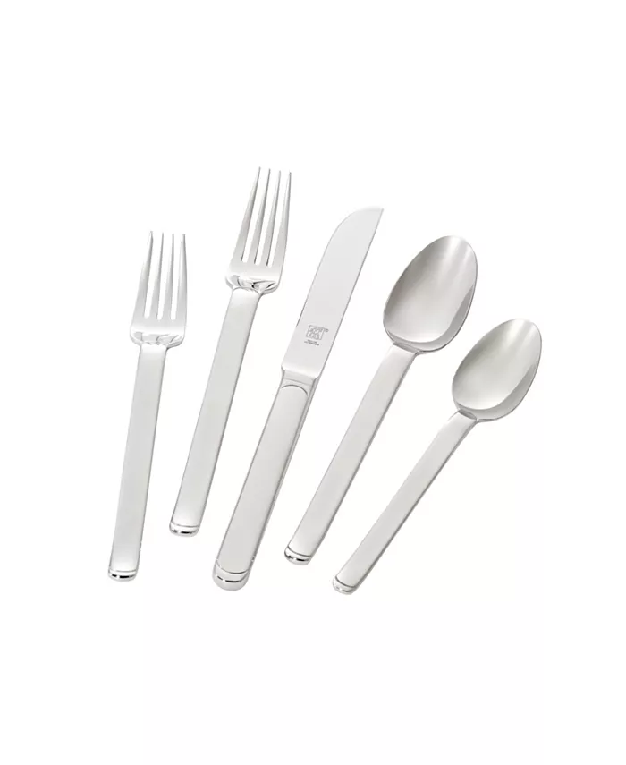 J.A. Henckels Zwilling Captivate 18 10 Stainless Steel 5-Piece Place Setting - Mycitystee