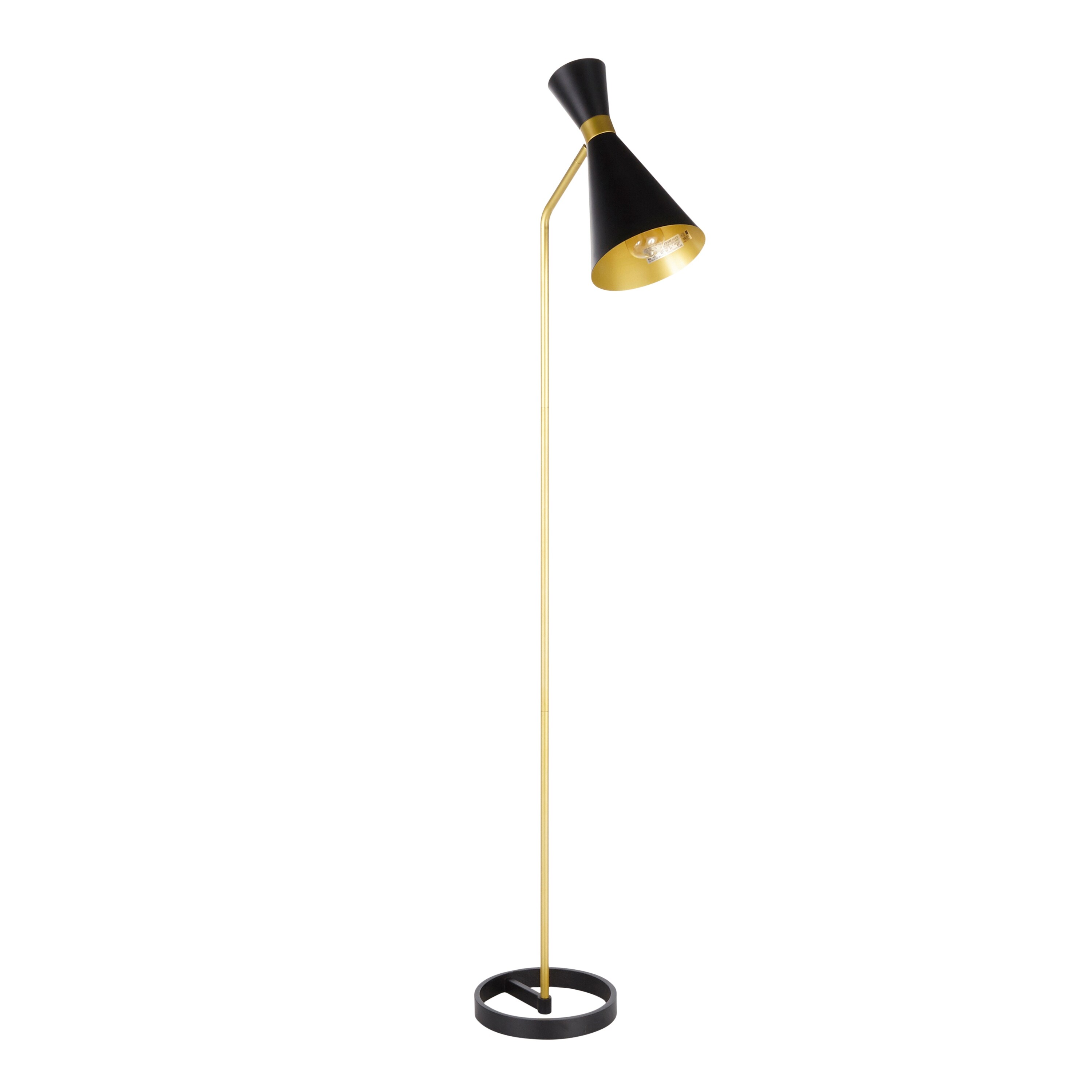 Strick and Bolton Morino Glam Floor Lamp - Black/Gold - Mycitystee