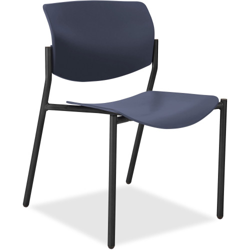 Lorell Stack Chairs with Molded Plastic Seat and Back (83113A204) - Mycitystee