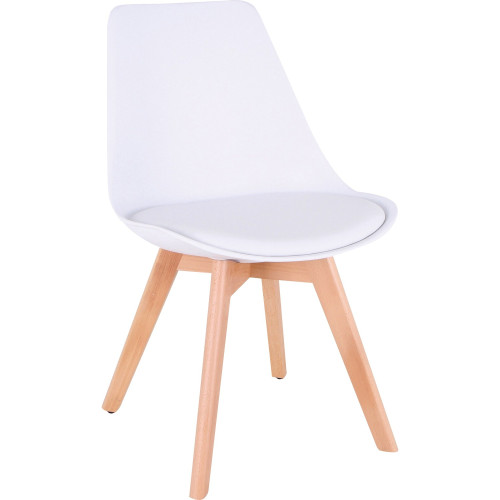 Lorell Curved Plastic Shell Guest Chair (42956) - Mycitystee