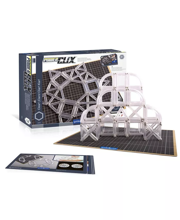 Guidecraft， Inc Guidecraft Power Clix Frames Clear - 74 Pieces Set - Mycitystee