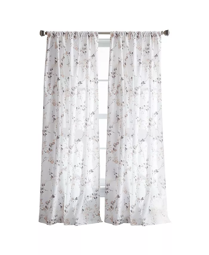 DKNY Wallflower Sheer Poletop Set， 2 Piece - Mycitystee