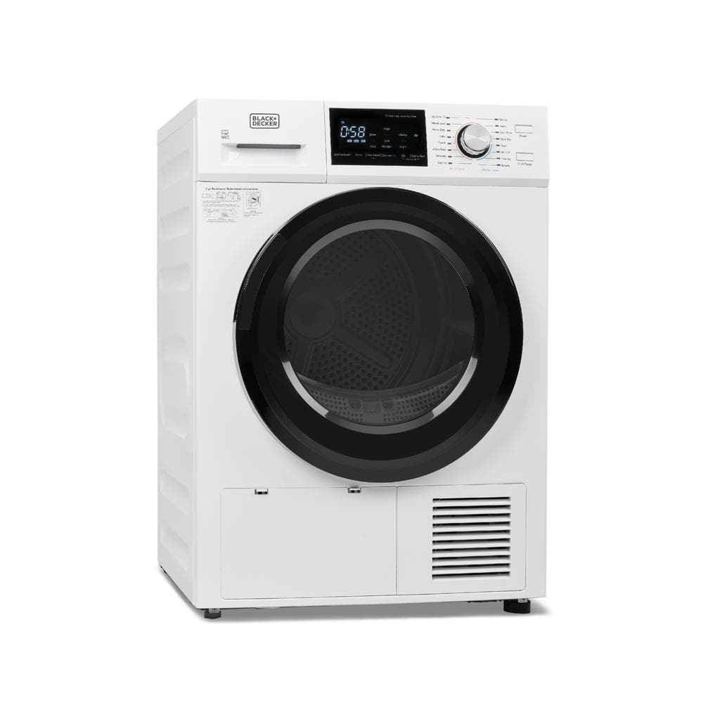 BLACK+DECKER 4.4 cu. ft. 240-Volt Ventless Electric Dryer with Heat Pump in White BDFH44M - Mycitystee