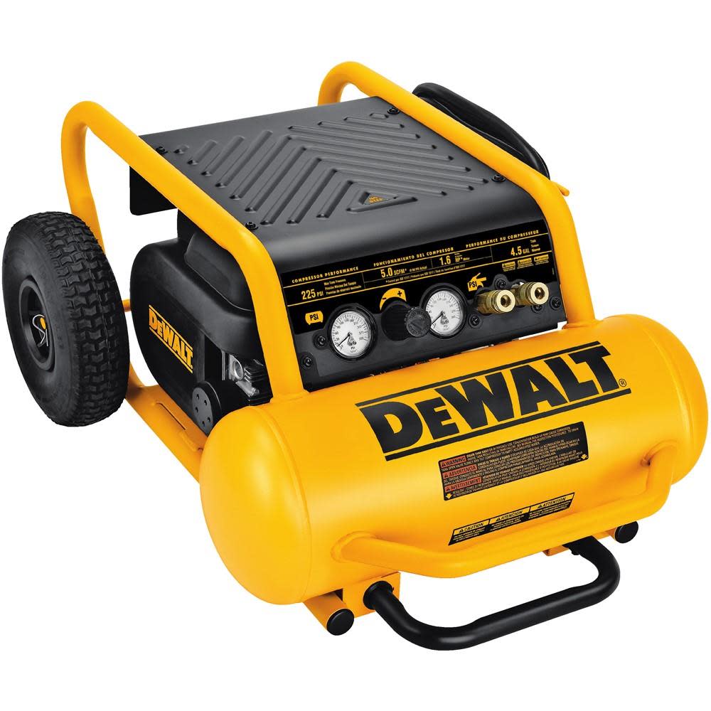 DEWALT HEAVY-DUTY 200PSI 4.5 GALLON ELECTRIC WHEELED COMPRESSOR (D55146) D55146 from DEWALT - Mycitystee