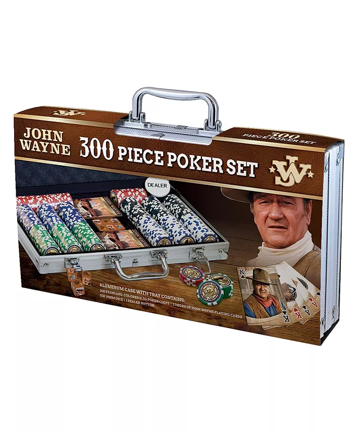 MasterPieces Puzzles John Wayne 300 Casino Style Piece Collectible Poker Chips Set - Mycitystee