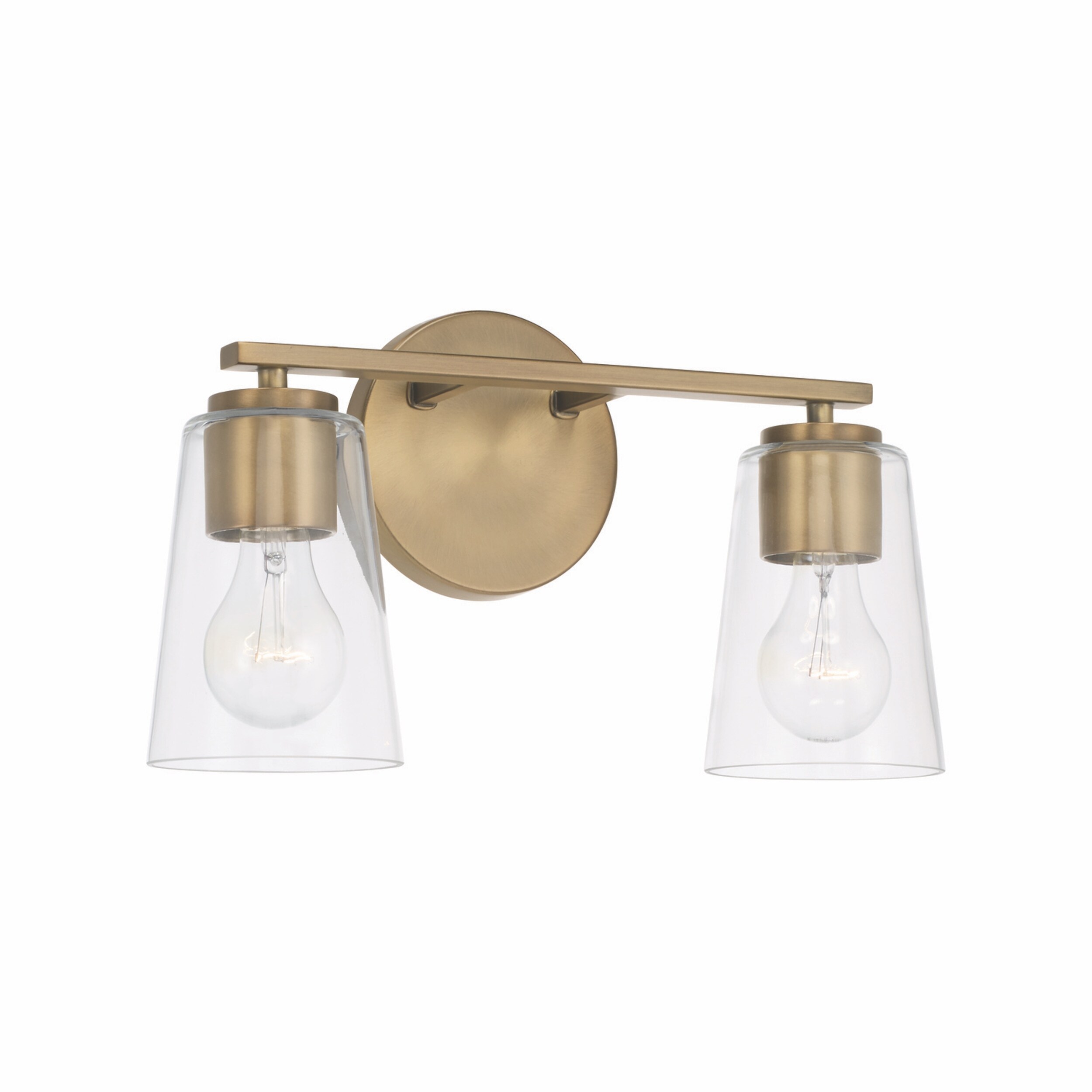 Portman 2-light Bath/ Vanity Fixture w/ Clear Glass - Mycitystee