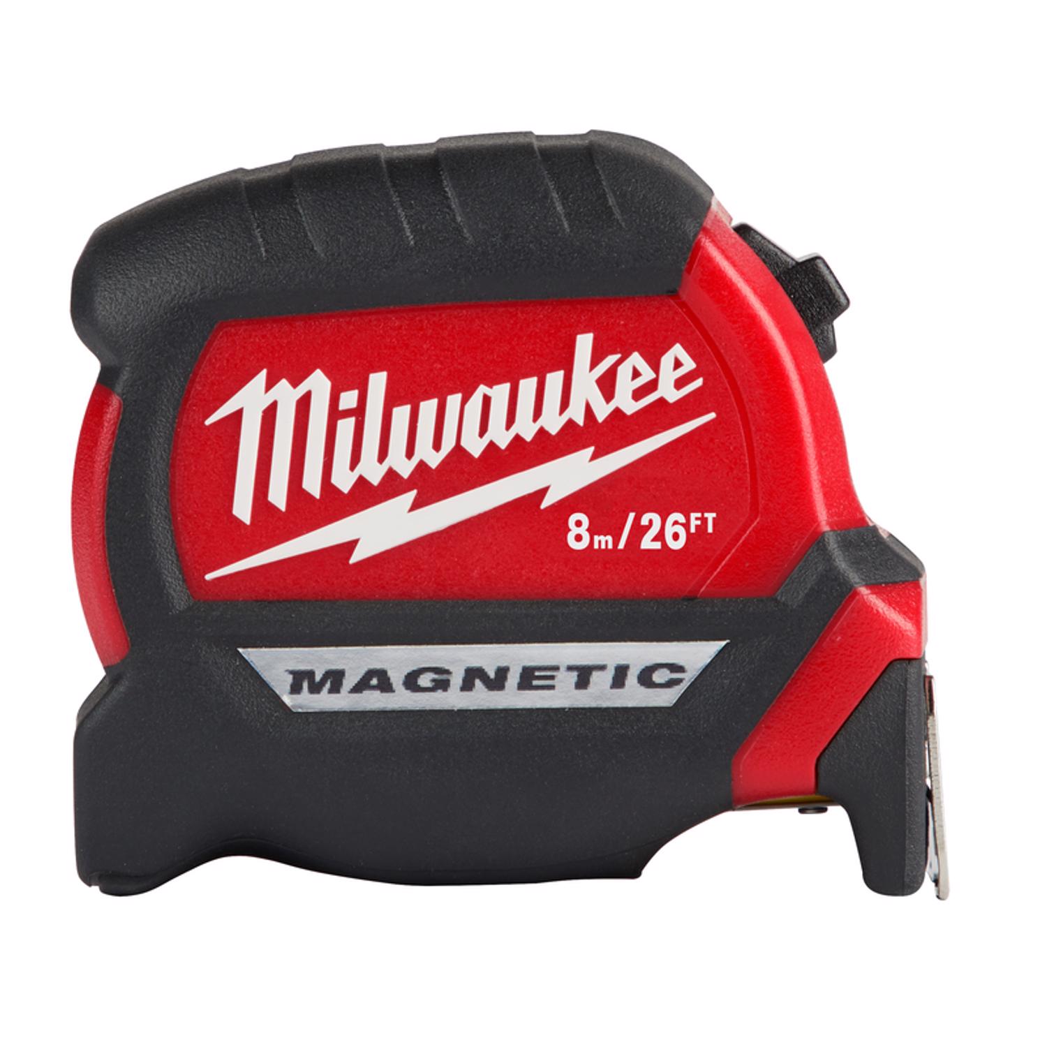 Milwaukee 26 ft. L X 1 in. W Compact Wide Blade Magnetic Tape Measure 1 pk - Mycitystee
