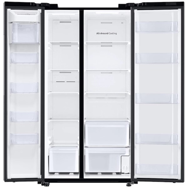 28 cu ft Side-by-Side Black Stainless Steel Refrigerator - Mycitystee