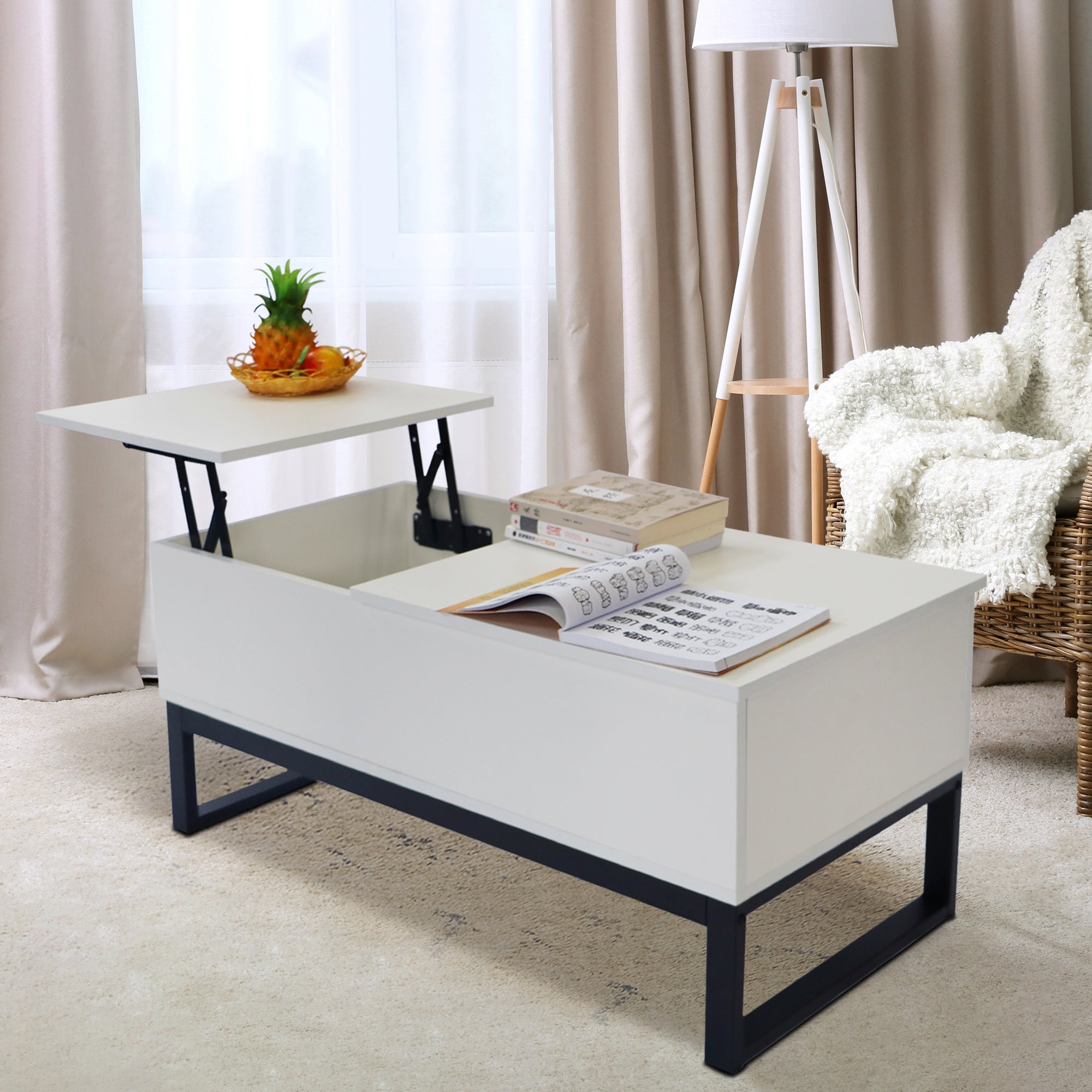 coffee table Liftable table top - Mycitystee