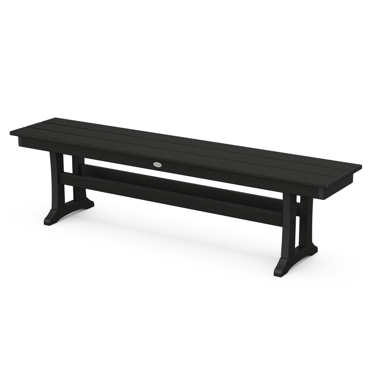 POLYWOOD Farmhouse Trestle 65-Inch Bench - Mycitystee