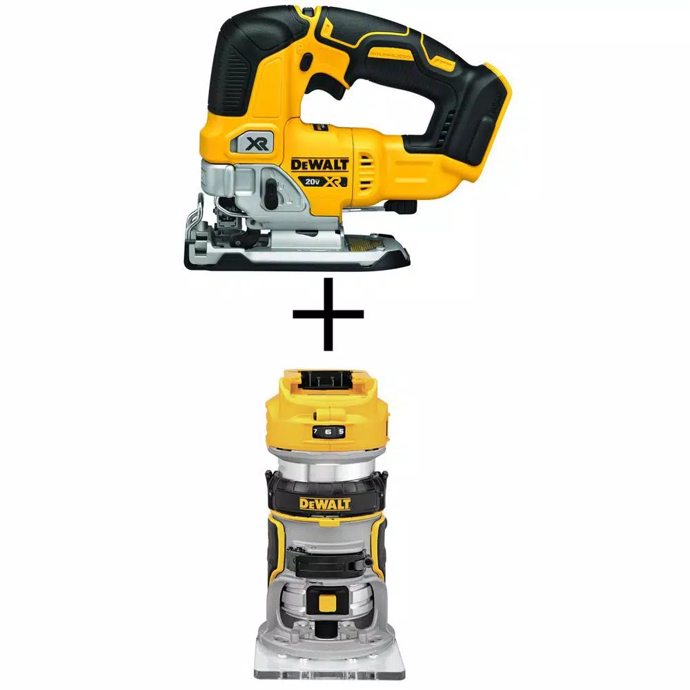 DEWALT 20-Volt MAX XR Cordless Brushless Jigsaw with Brushless Router and#8211; XDC Depot - Mycitystee