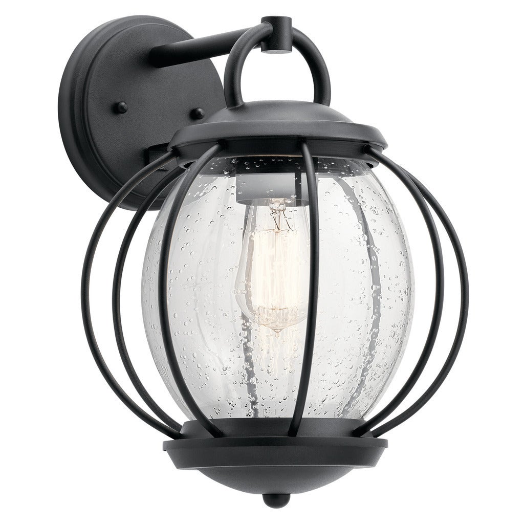 Kichler Lighting Vandalia Collection 1-light Textured Black Outdoor Wall Lantern - Mycitystee