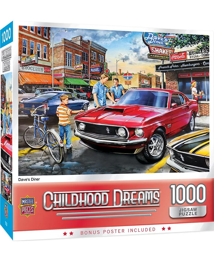 MasterPieces Puzzles MasterPieces 1000 Piece Jigsaw Puzzle - Dave's Diner - Mycitystee