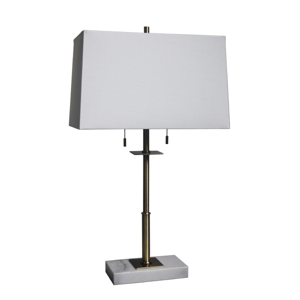 Marble Base With Antique Brass Body Table Lamp - Mycitystee