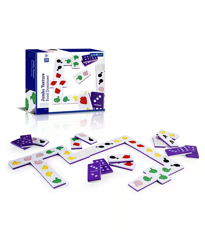 Guidecraft， Inc Guidecraft Jumbo Texture Food Dominoes - Mycitystee