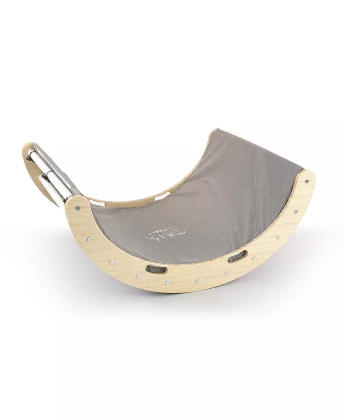 Lily and River Bamboo Little Rocker Pikler Arch In White - Mycitystee