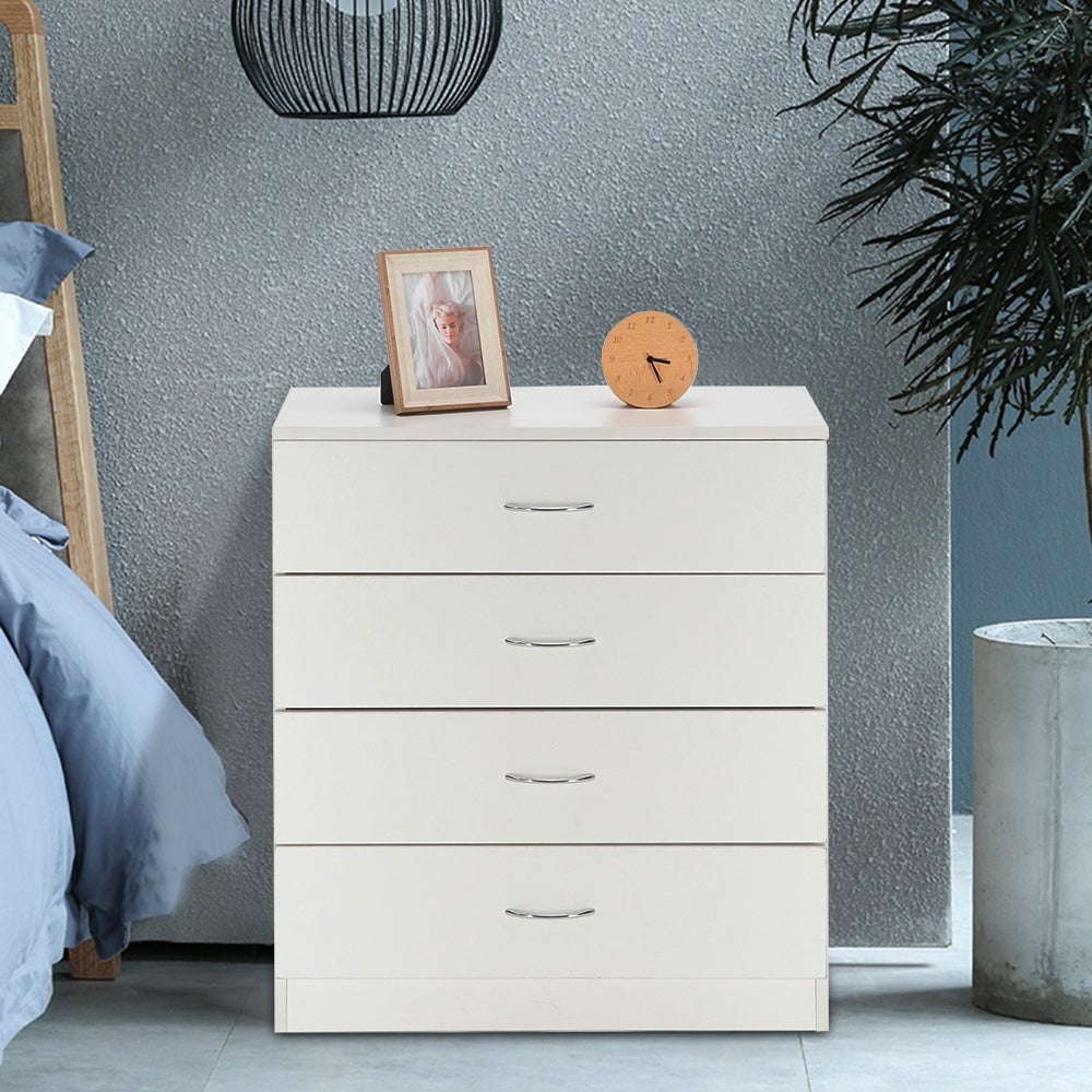 Modern Wood 4-Drawer Storage Nightstand - - 22813908 - Mycitystee