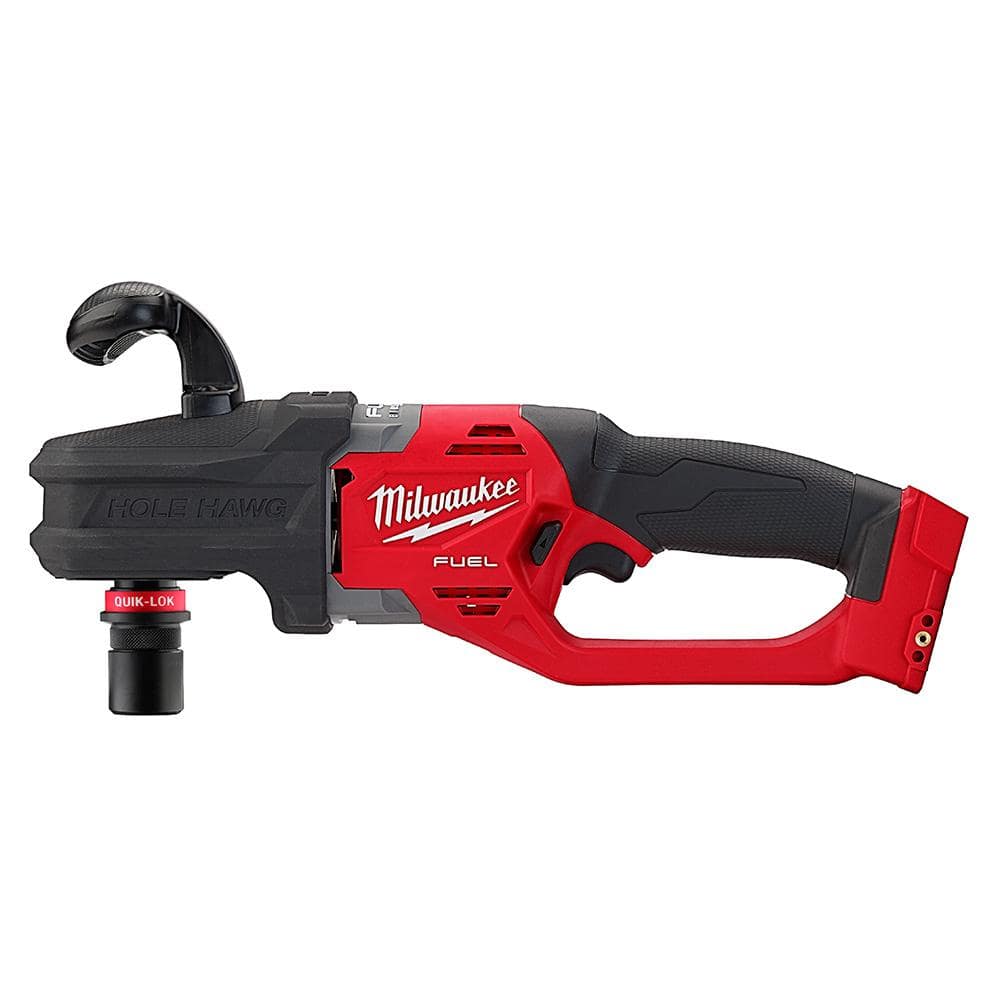 Milwaukee M18 FUEL 18V Lithium-Ion Brushless Cordless Hole Hawg 7/16 in. Right Angle Drill W/ Quick-Lok (Tool-Only) 2808-20 - Mycitystee