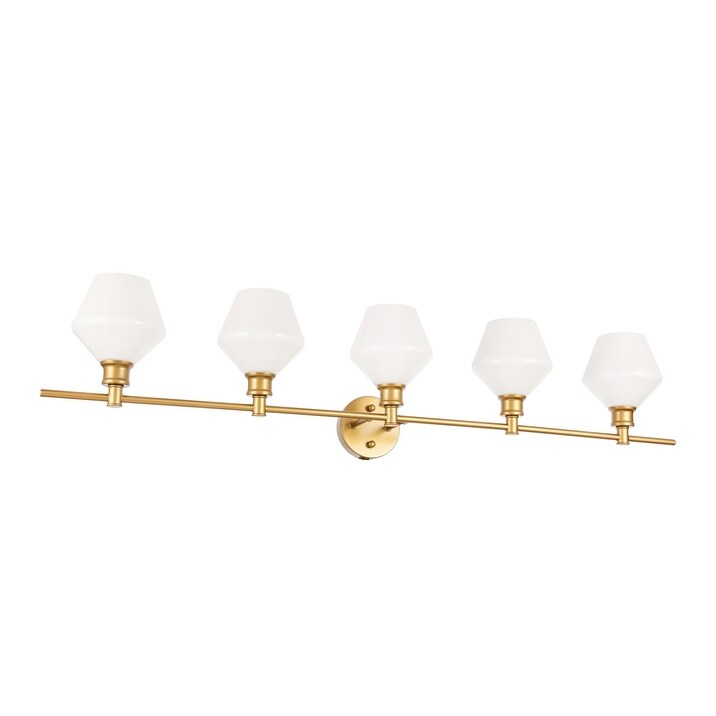 Carson Carrington Ullerslev 5-Light Clear Frosted Wall Sconce - Mycitystee
