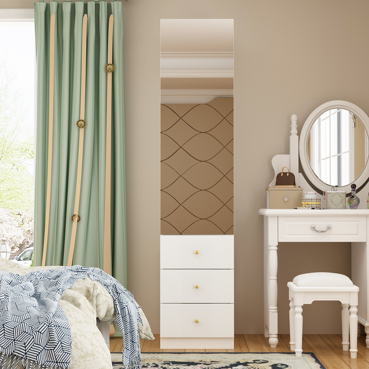 Dresser Mirrored Chests Storage Cabinet Chest Closet Organizer Unit - - 37291765 - Mycitystee