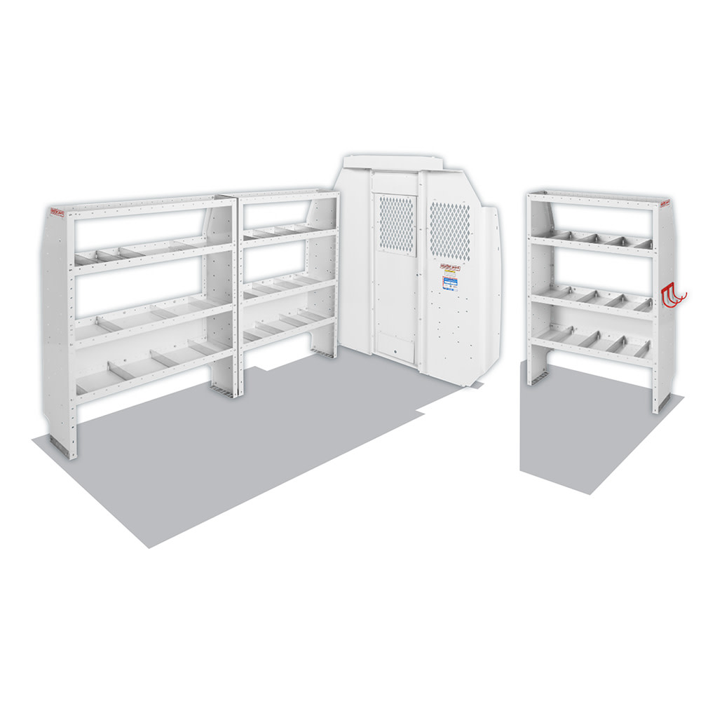 Commercial Shelving Package for High-Roof, 118 Inch Wheel Base RAM ProMaster Vans - Mycitystee