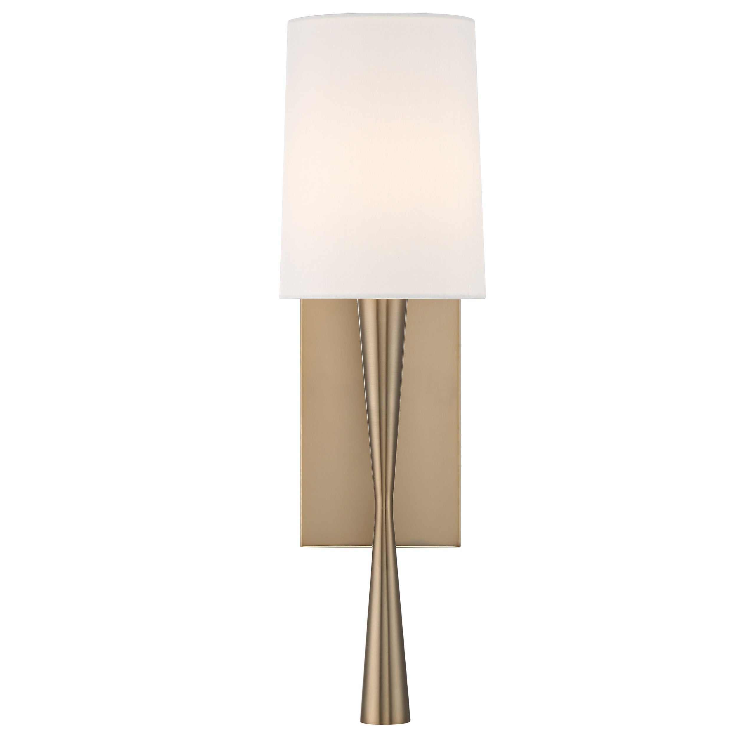 Trenton 1 Light Aged Brass Wall Mount - 5.5'' W x 18.5'' H x 6.5'' D - Mycitystee