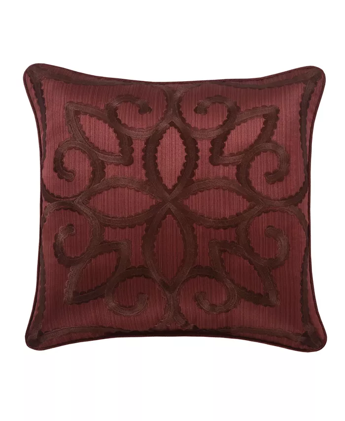 Five Queens Court Chianti Embelleshed Decorative Pillow， 18