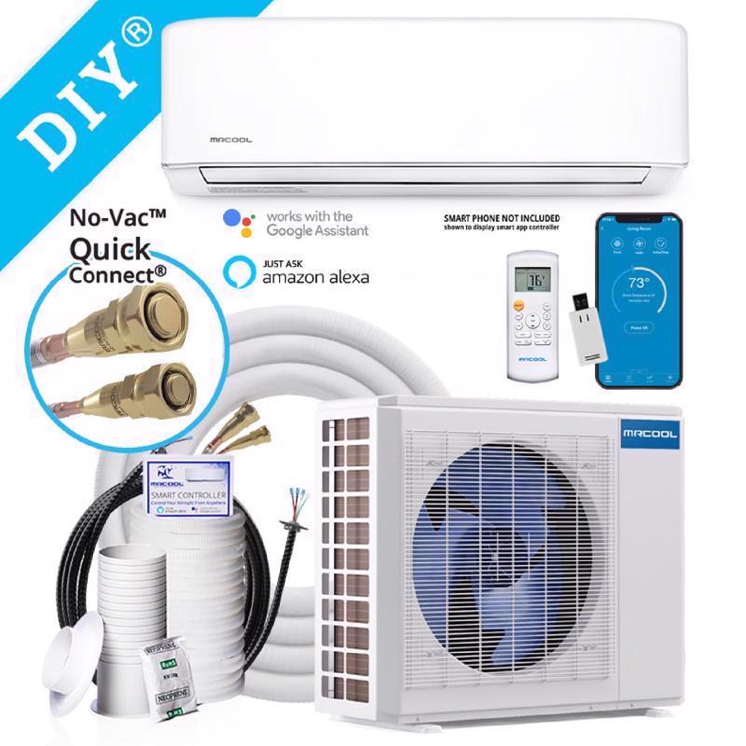 MrCool DIY 4th Gen 1 Zone 18000 BTU 22 SEER Ductless Mini Split Heat Pump - Mycitystee