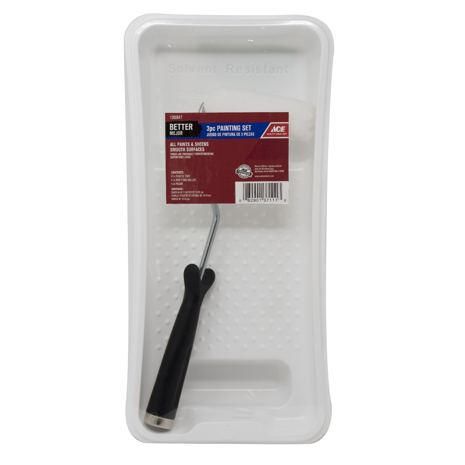 Ace Better Plastic 4 in. W X 13 in. L Paint Tray Set - Mycitystee