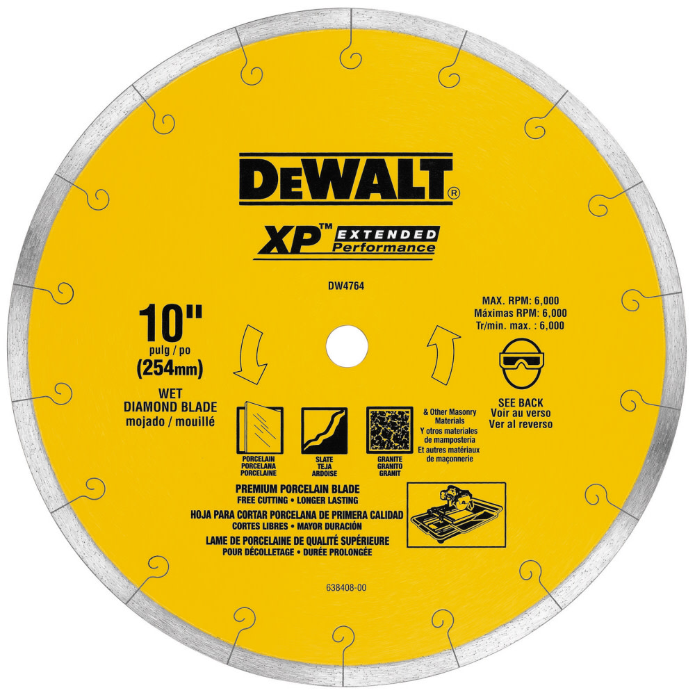 DEWALT 10 In. Premium Tile Blade Wet DW4764 from DEWALT - Mycitystee