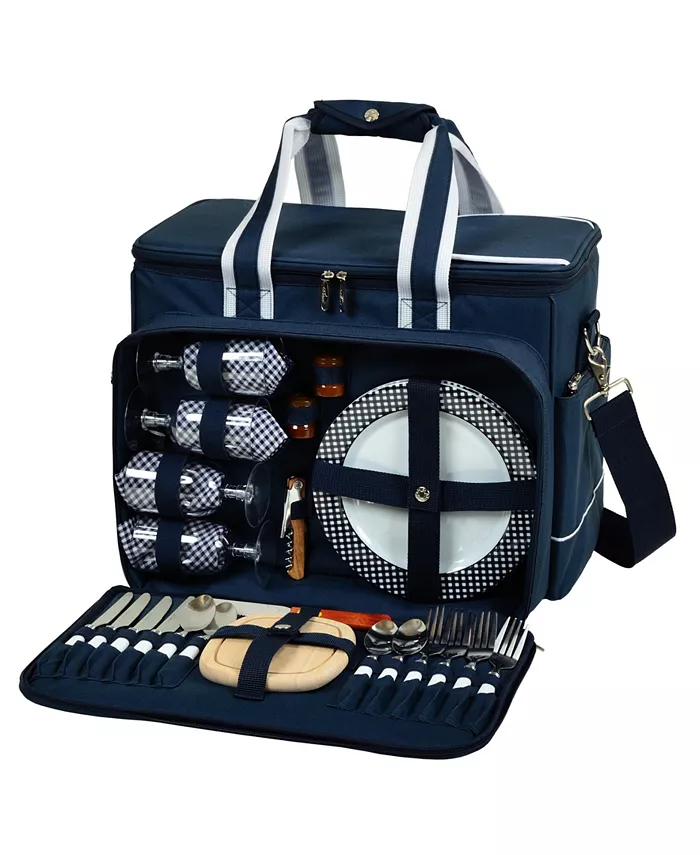 Picnic At Ascot Ultimate Picnic Cooler Equipped for 4 with Accessories - Mycitystee
