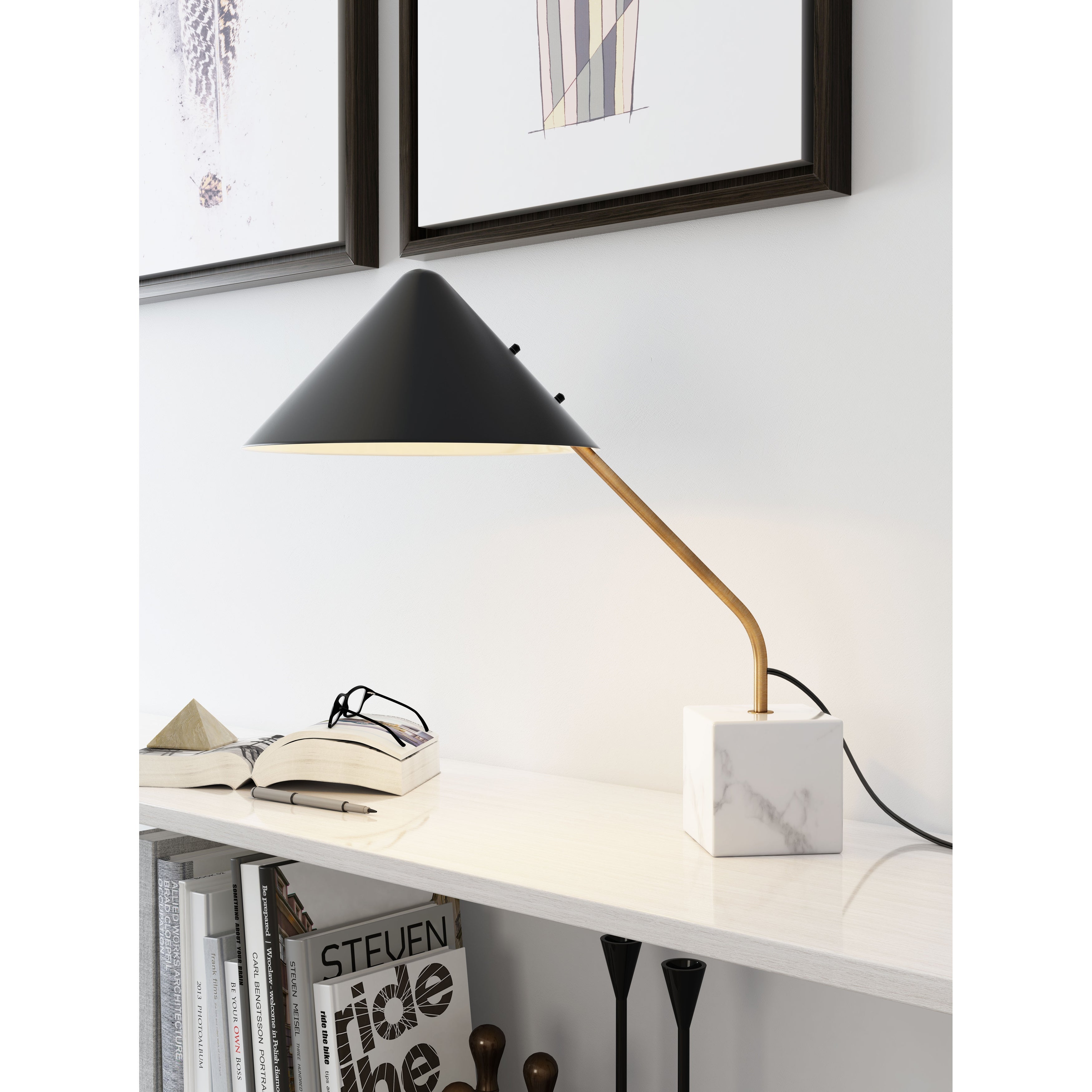 Argenta Table Lamp Black and White - Mycitystee