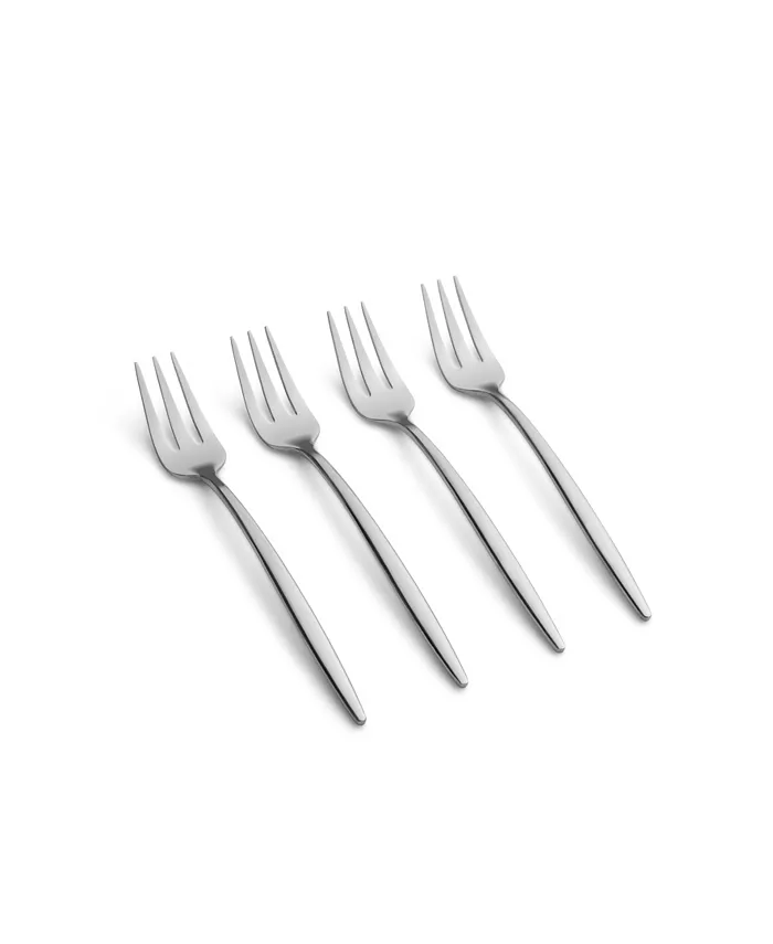 Cambridge Silversmiths Gaze Mirror Cocktail Forks Set， 4 Piece - Mycitystee
