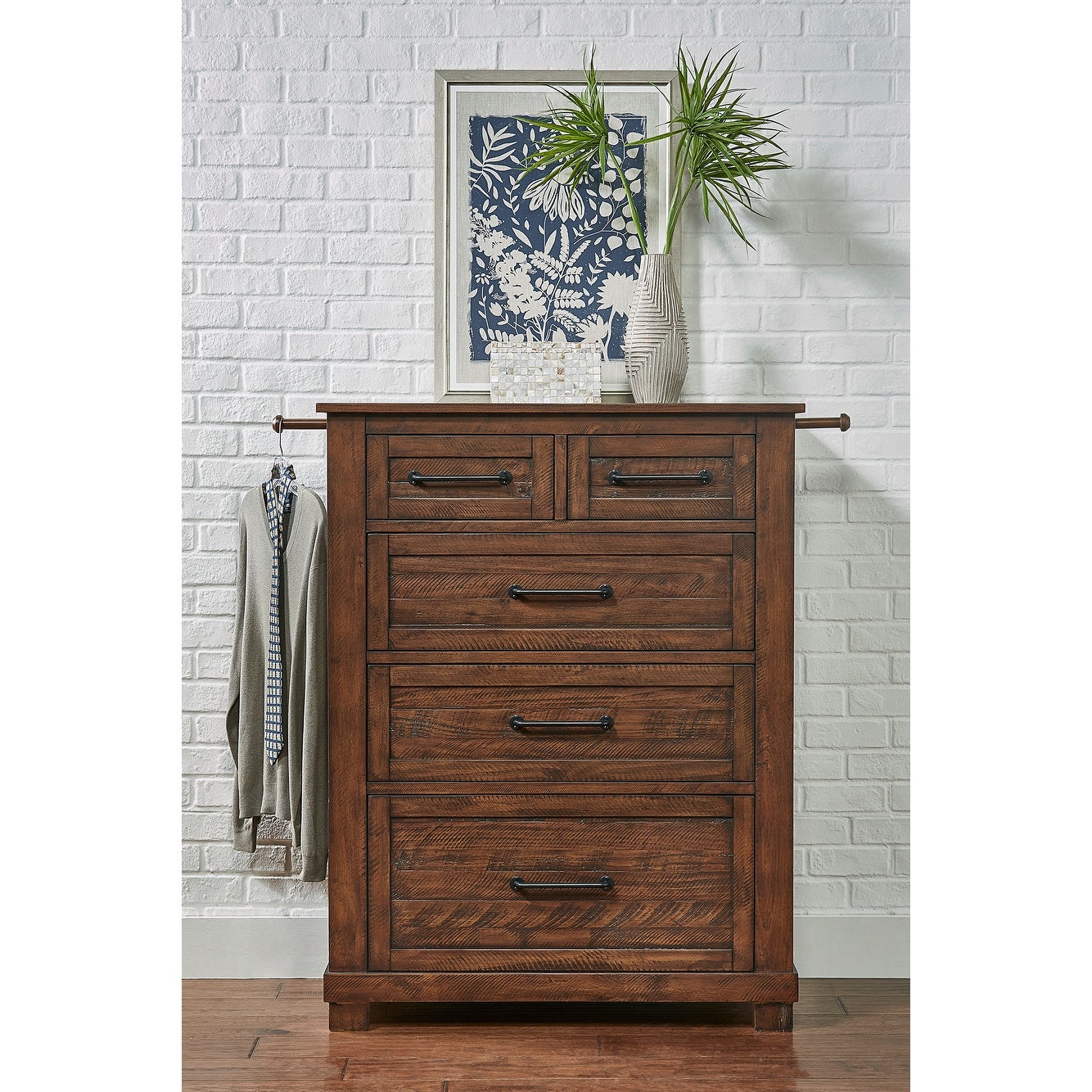 Simply Solid Shelba Solid Wood 5-drawer Chest - - 29141214 - Mycitystee