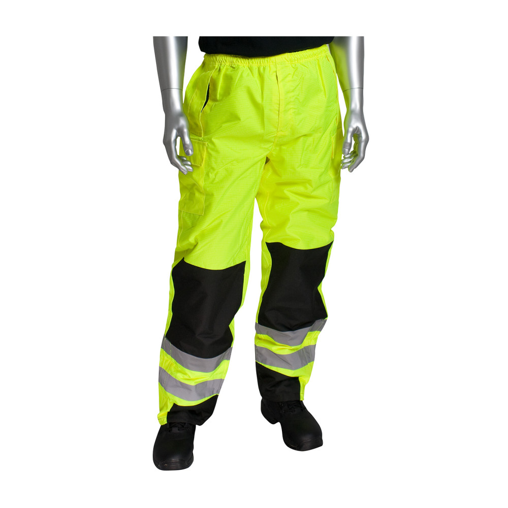 Protective Industrial Products ANSI 107 Class E Ripstop Overpant Hi Vis Lime Yellow 3X - Mycitystee