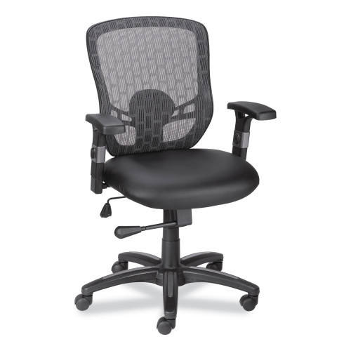 Alera Linhope Chair， Supports Up to 275 lb， Black Seat/Back， Black Base (LH42B14) - Mycitystee