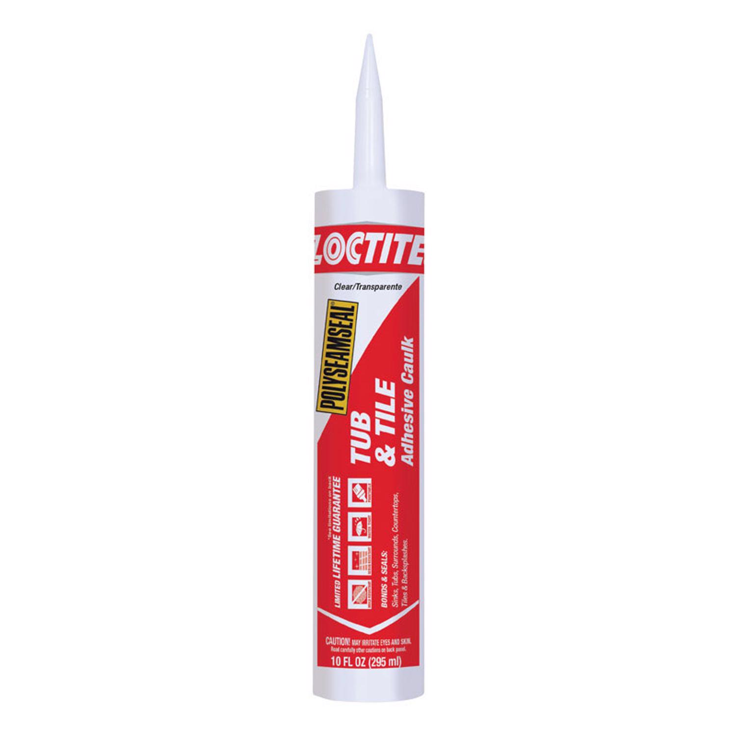 Loctite Polyseamseal Clear Acrylic Latex Tub and Tile Adhesive Caulk 10 oz - Mycitystee