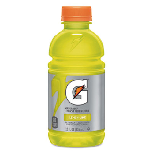 Gatorade G-Series Perform 02 Thirst Quencher， Lemon-Lime， 12 oz Bottle， 24/Carton (12178) - Mycitystee