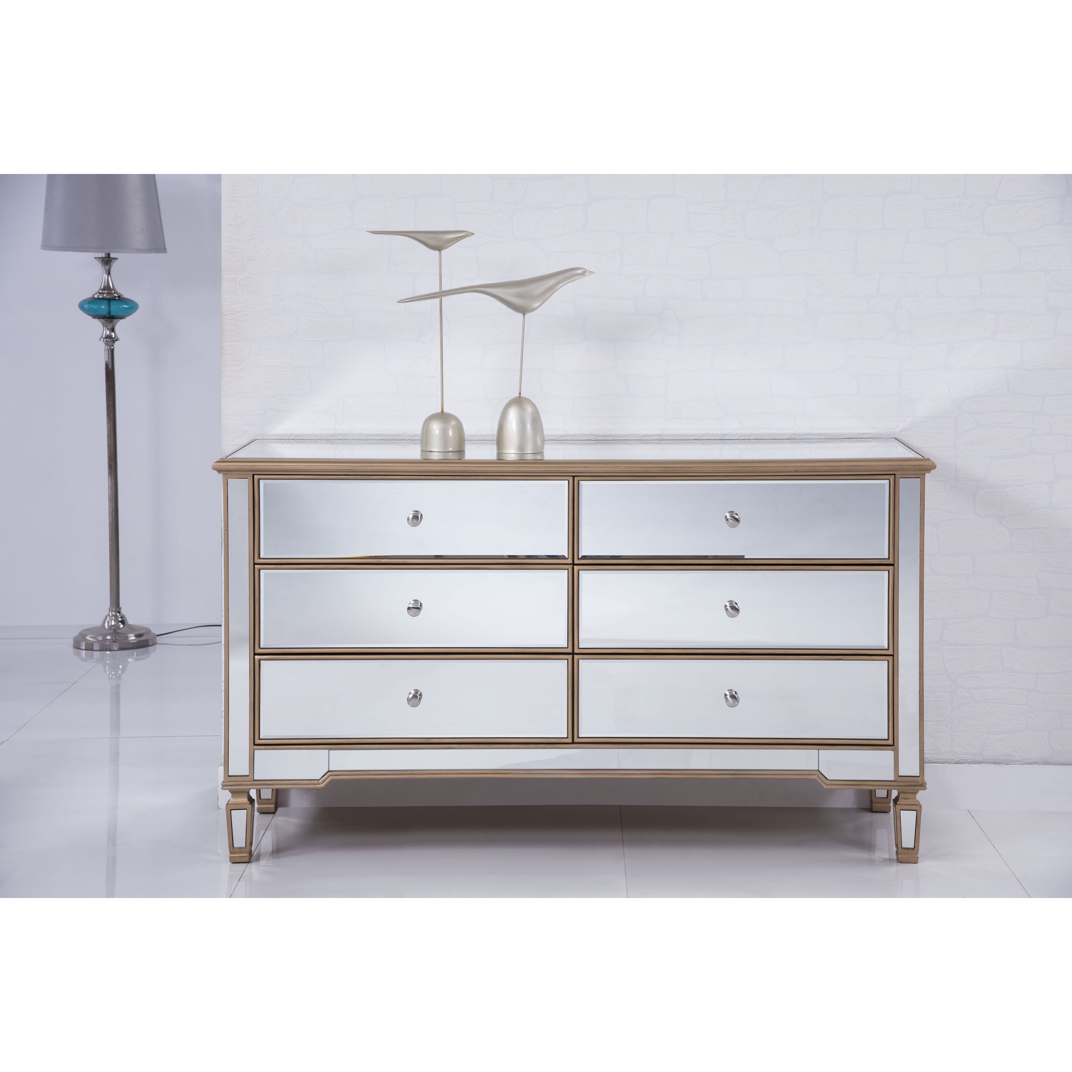 Elegant Lighting Contempo Six Drawer Dresser - - 15630966 - Mycitystee