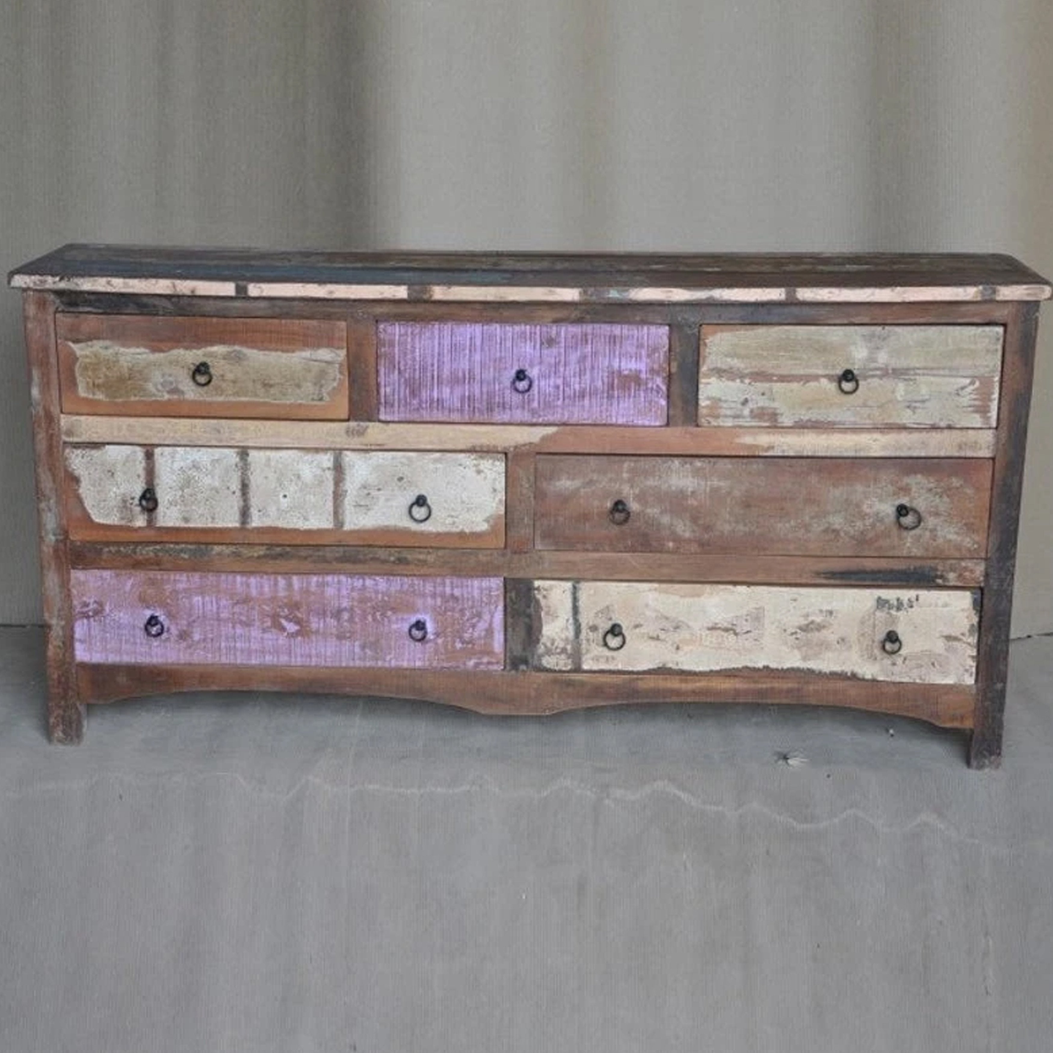 Rustica Reclaimed Chest of 7 Drawers Multicolor - - 35097838 - Mycitystee