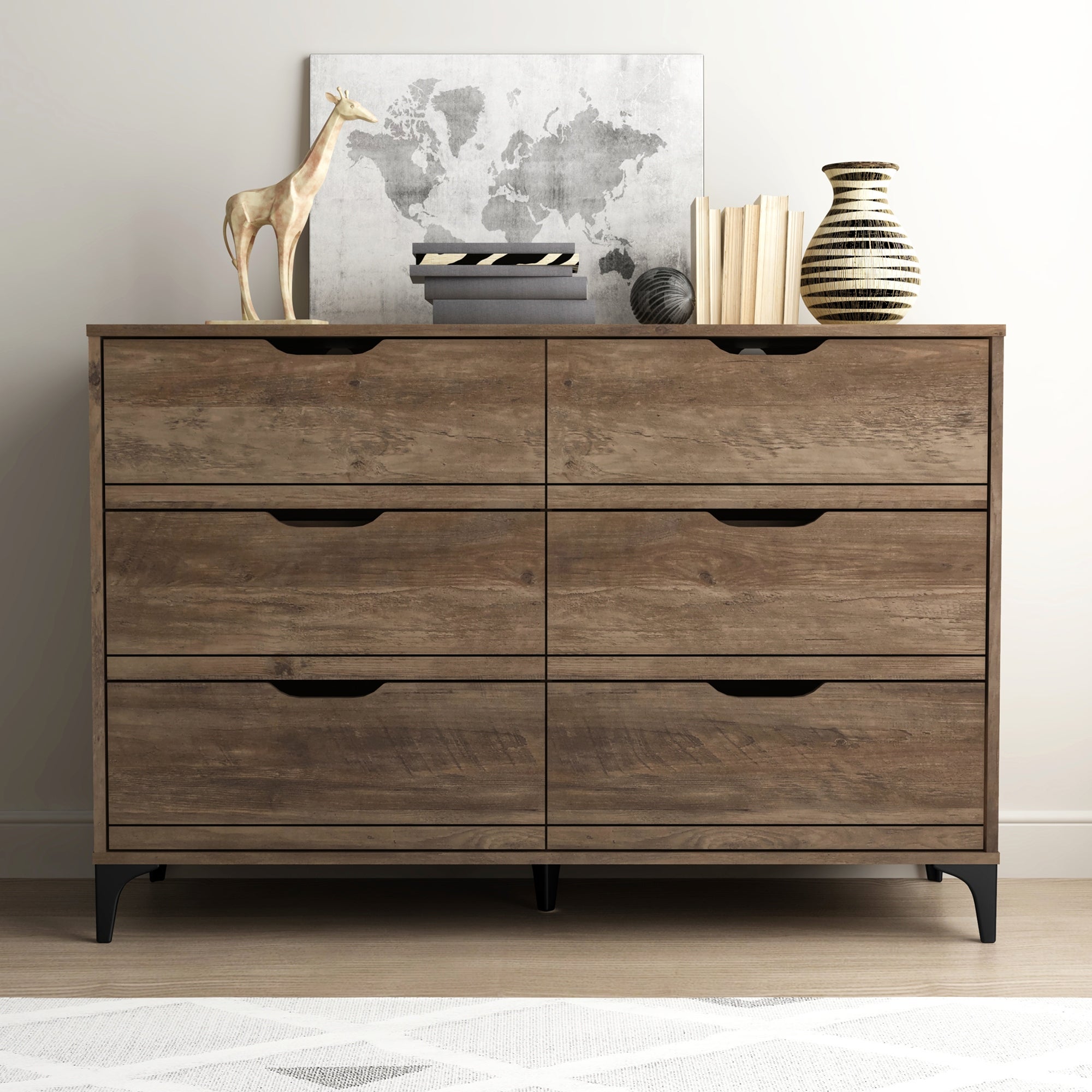 Lilay 6-Drawer Dresser (31.7 in. H x 46.5 in. W x 15.7 in. D) - - 37654659 - Mycitystee