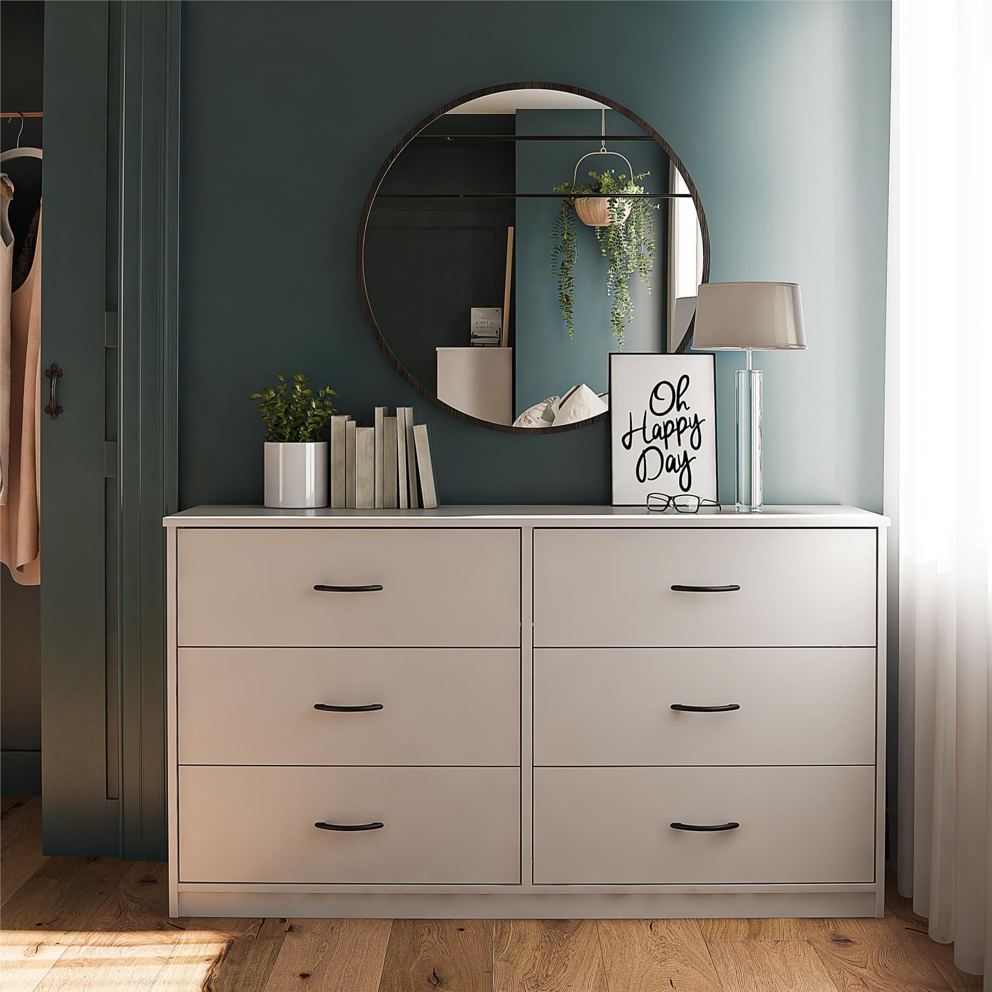 Classic 6 Drawer Dresser， Dove Gray - - 36293831 - Mycitystee