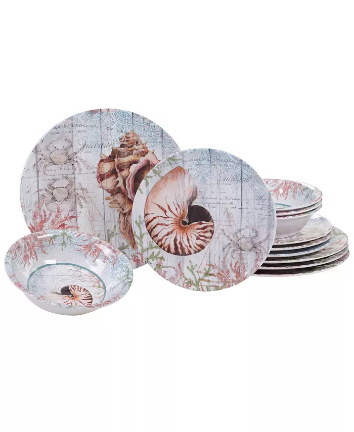 Certified International Sanibel Melamine 12 Piece Dinnerware Set - Mycitystee