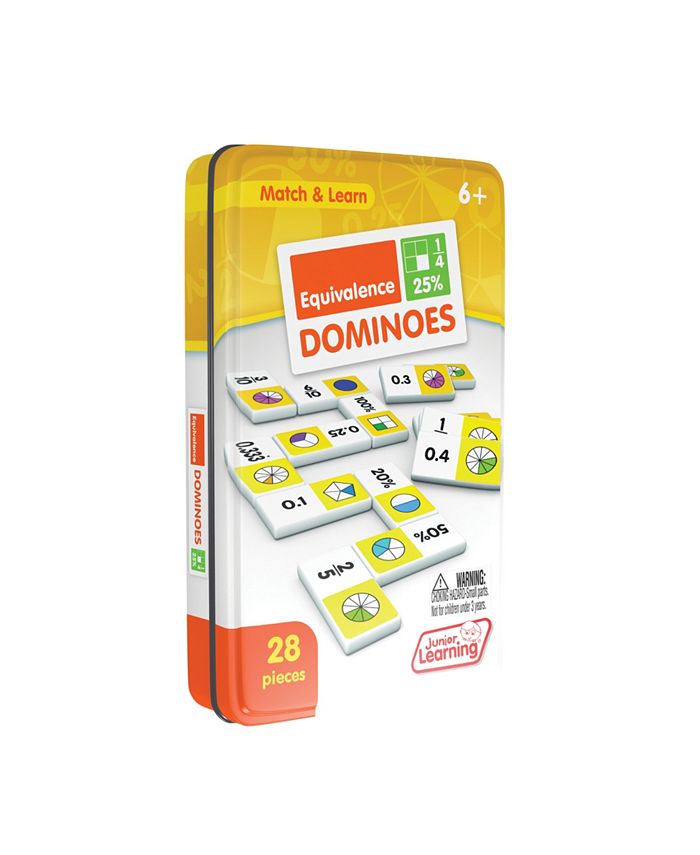 Junior Learning Equivalence Dominoes Match and Learn Educational Learning Game - Mycitystee
