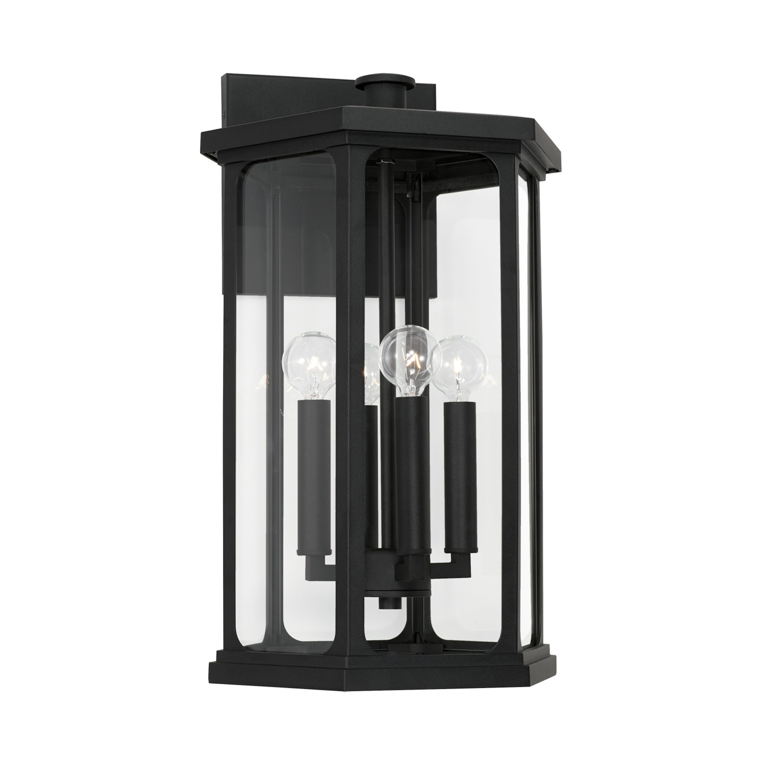Walton Outdoor 4-light Large Wall Lantern w/ Clear Glass - Mycitystee