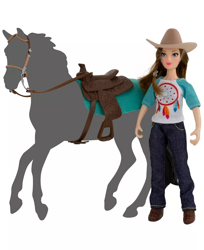 BREYER Classics Freedom Series Natalie Cowgirl Doll and Accessory 5 Piece Set - Mycitystee