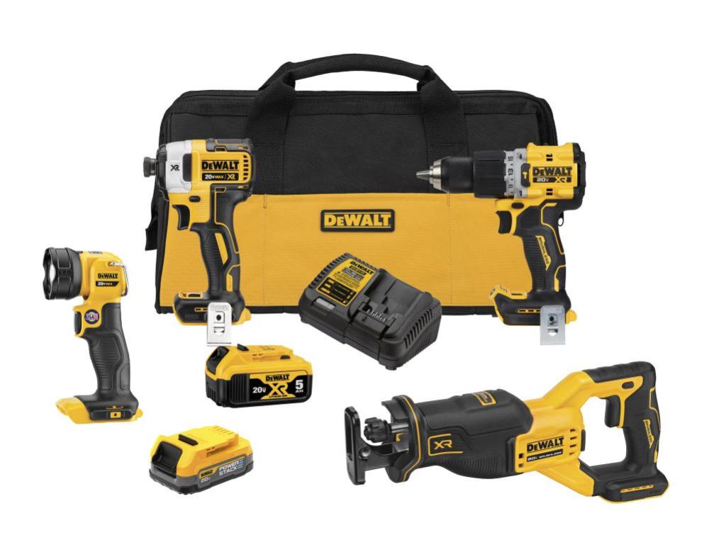 DEWALT 20V MAX XR 4 Tool Combo Kit DCK449E1P1 from DEWALT - Mycitystee