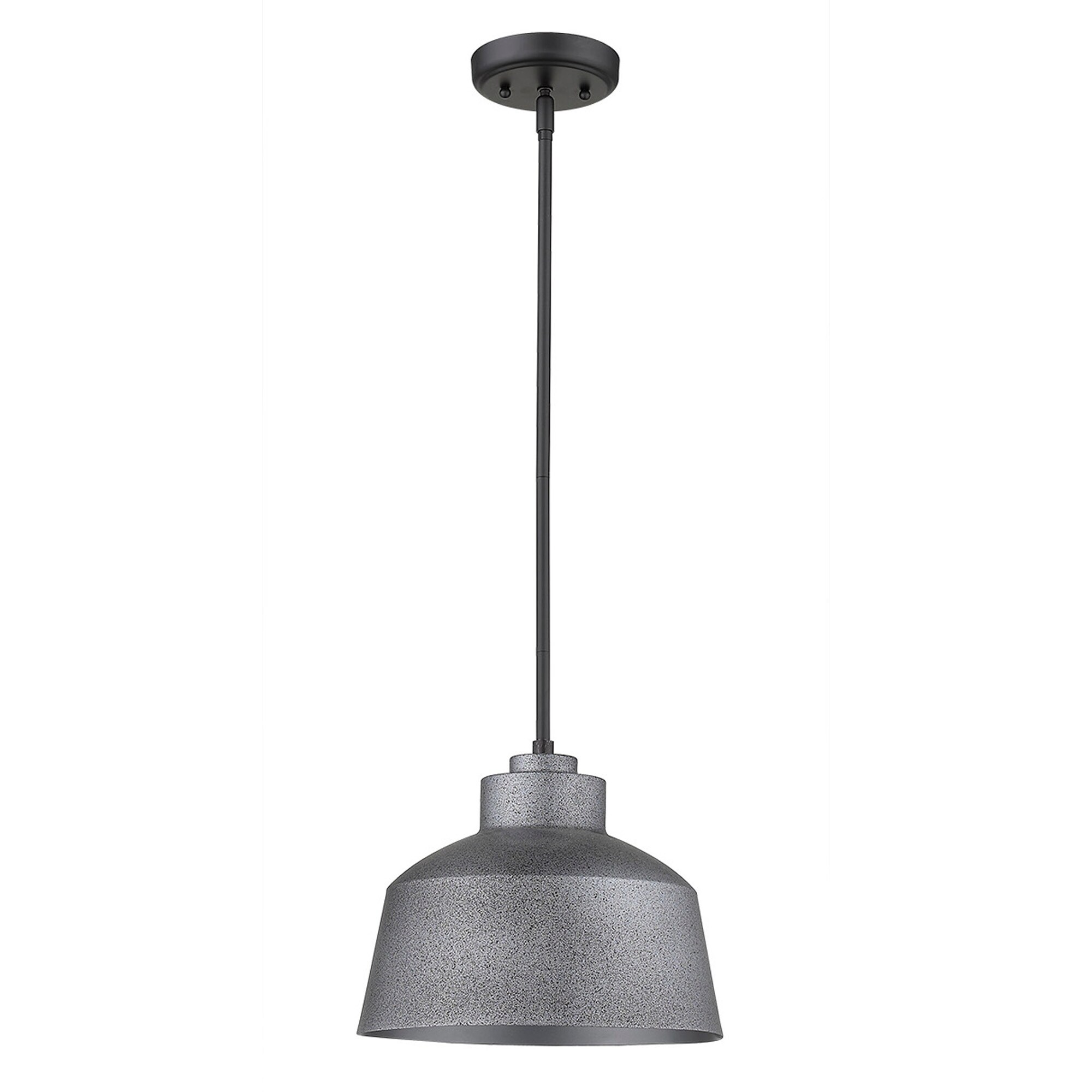 Barnes 1-light Grey Exterior Convertible Pendant - Mycitystee