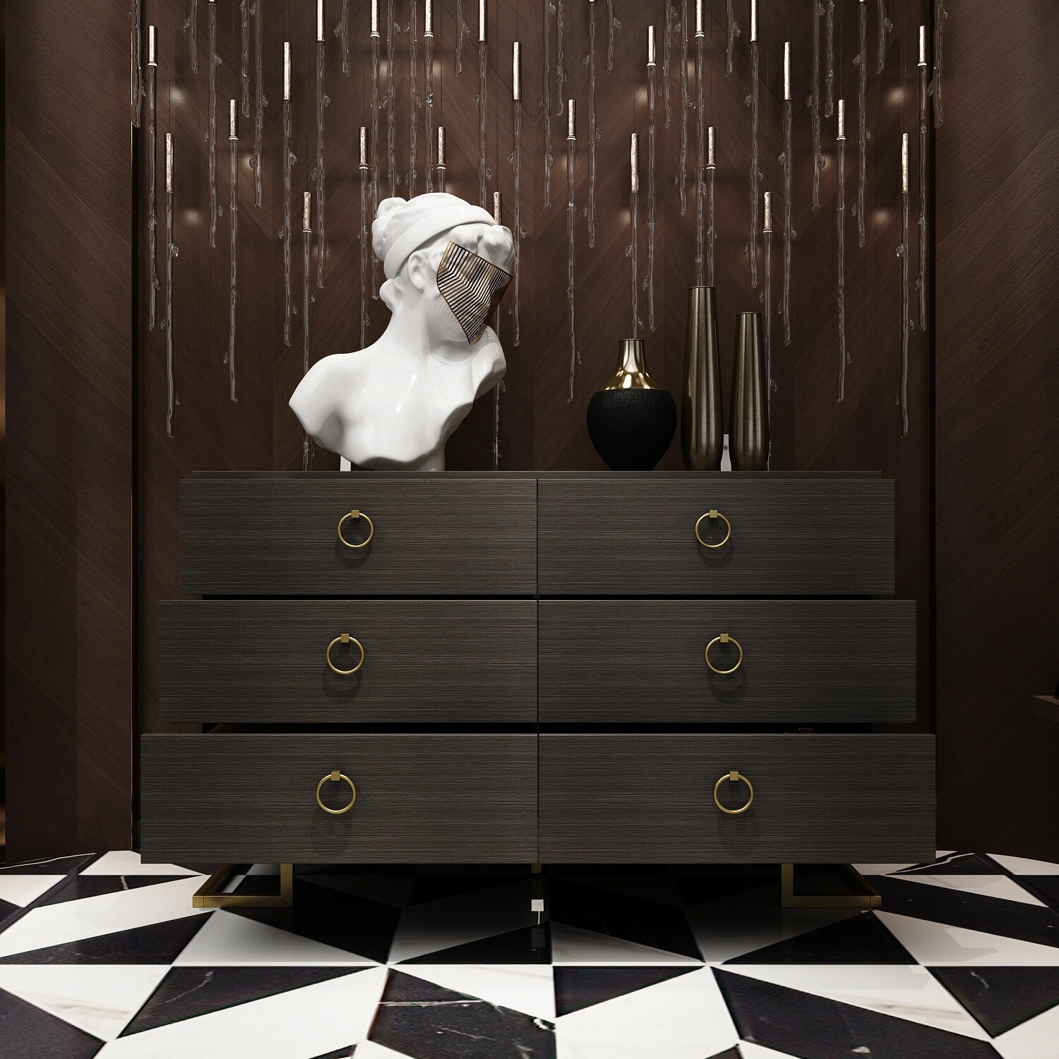 Home Decor Dresser Chest Bedroom Furniture Accent Cabinet Wood - - 37846543 - Mycitystee