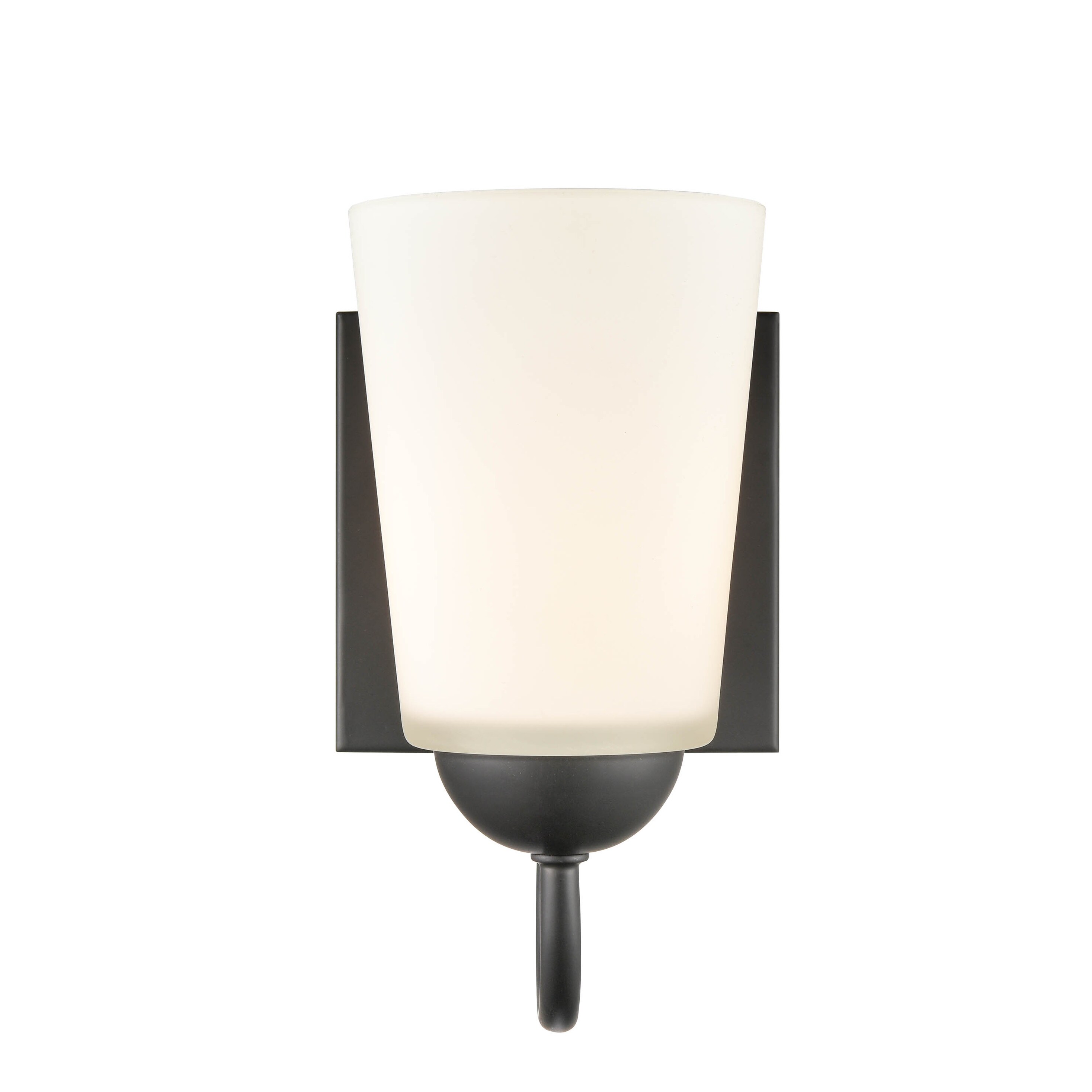 Millennium Lighting Ivey Lake 1 Light Metal Wall Sconce in Multiple Finishes with Frost Glass Shade - Mycitystee